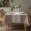 Axya Diamond Jacquard Japanese Style Tablecloth for Dining Table Rectangular
