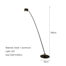 Axyaa Black Nordic Standing LED Floor Lamp for Home Decor & Bedroom