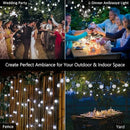 Axyaa Solar Crystal Globe String Lights: Outdoor LED Fairy Garland for Christmas Party Garden Decoration