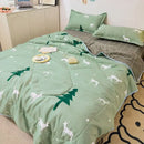 Axyaa Summer Quilts: Princess Style Floral Cartoon Bedspread, Washable Single Queen Comforter
