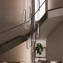 Modern LED Chandeliers by Axyaa: Stylish Staircase Pendant Light for Living Room
