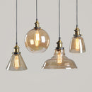 Axyaa Loft Pendant Lights: Industrial Glass Vintage Living Room Lighting for Cafe Bar