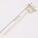 Wooden Star Wands DIY Princess Craft Sticks Kit by Axyaa for Kids' Creative Graffiti Parties