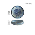 Axyaa Ceramic Seasoning Dish Vintage Sushi Plate Round Vinegar Dish Kitchenware