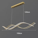Axyaa Minimalist Modern Art Chandelier for Restaurant Bar Grand Living Room