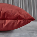 Axyaa Wine Red Velvet Cushion Cover - Nordic Home Decor Pillowcase for Sofa