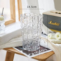 Axyaa Glacier Glass Vase Hydroponics Flowers Desk Decoration Modern Decor