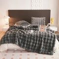 Axyaa Winter Light Luxury Rabbit Plush Blanket - Double-Sided Premium Plush Bedding