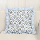 Axyaa Floral Printed Ruffle Pillow Cover Set - Home Decor Living Room