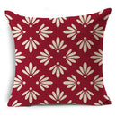 Geometric Linen Seat Cover 45x45cm for Home Decor - Axyaa
