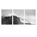 Nordic Ocean Waves Canvas Painting by Axyaa - Modern Wall Art for Living Room