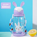 Axyaa 600ml Cartoon Kids Straw Cup | Leakproof BPA-Free Water Bottle for Girls