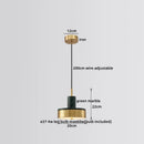 Axyaa Marble Copper LED Pendant Lamp Modern Hanging Lights Fixtures