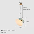 Axyaa Nordic Glass Chandelier LED Pendant Lamp for Home Decor