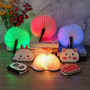 Axyaa LED Cartoon Book Lamp: Creative USB Foldable Reading Light for Children