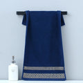 Axyaa Embroidered Cotton Towels Set - Hotel Quality Bath & Face Towels