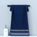 Axyaa Embroidered Cotton Towels Set - Hotel Quality Bath & Face Towels