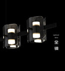 Axyaa Glass Italian Kitchen Chandelier for Dining Room | Minimalist Restaurant Pendant Light
