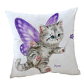 Axyaa Wildlife Animals Cushion Covers 45X45CM Wolf Fox Tiger Christmas Cats Girls