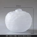 Axyaa Irregular Pleats Glass Vase for Home Decor