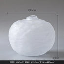 Axyaa Irregular Pleats Glass Vase for Home Decor