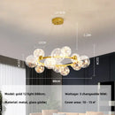 Axyaa Modern Dimmable Metal Pendant Lights with Glass Globe for Dining Room