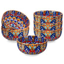 Axyaa 6-Piece Bohemian Ceramic Cereal Bowls Set for Various Meals