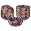 Axyaa 6 Piece 28 Oz Ceramic Cereal Bowls Set, Bohemian Style for Various Meals