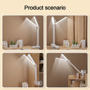 Axyaa Double-headed Clip Table Lamp: Touch Control Dimmable Light for Reading, Bedroom, Study