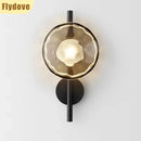 Axyaa Nordic Glass Metal Wall Lamp for Home and Hotel Decor