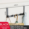 Axyaa Over the Door Bathroom Organizer 7 Hooks Towels Clothes Hanger Rack