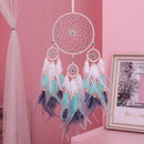 Colorful Feather Dream Catcher Tree of Life Pendant by Axyaa