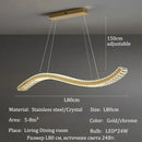 Axyaa Luxury Crystal Chandeliers | LED Pendant Lights for Dining & Restaurant