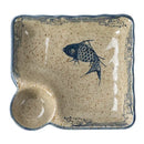 Axya Japanese Ceramic Dumpling Plate Set with Vinegar and Soy Sauce Dishes
