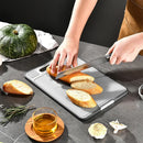 Axyaa 4-in-1 Aluminum Chopping Board with Knife Sharpener & Garlic Grinder