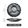 Axyaa Ceramic Sushi Plate, Four Grid Divided Vegetable & Fruit Plate