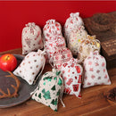 Axyaa Christmas Drawstring Pouches for Gifts & Snacks
