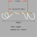 Axyaa Minimalist LED Pendant Chandelier for Dining Table and Bar Counter