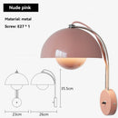 Axyaa Nordic Bud Wall Light Chrome Bedroom Lamp Home Decor Fixture