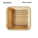 Axyaa Handwoven Bread Storage Basket with 5 Styles, Breathable Fruit Tray, Sundries Organizer