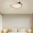 Axyaa Modern Stone Ceiling Lamp with Dimmable White Acrylic Wood Ball