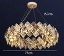 Axyaa Luxury Crystal Chandelier for Living, Bedroom, Dining Room Lighting