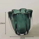 Axyaa Transparent Glass Vase Hydroponic Flower Pots Modern Home Decor