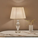 Axyaa Luxury Crystal Lamp European Style Cozy Bedroom Living Room Table Lamp