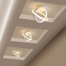 Axyaa LED Ceiling Light: Modern White Chandelier for Living Room, Bedroom, Aisle, Balcony, Corridor