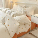 Axyaa Queen Bedding Set - Reactive Printed Polyester Duvet Cover, Bed Sheet & Pillowcase