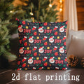 Axyaa Santa Christmas Pillow Covers for Sofa, Bedroom, Car - Rectangular Cushion