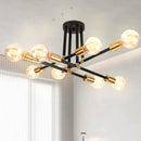 Axyaa Nordic Minimalist LED Ceiling Chandelier for Bedrooms Living Rooms