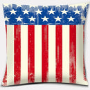 Axyaa LOVE USA Square Pillowcase for Home Decor