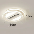 Axyaa LED Bladeless Fan Light, Modern Minimalist Integrated Ceiling Light